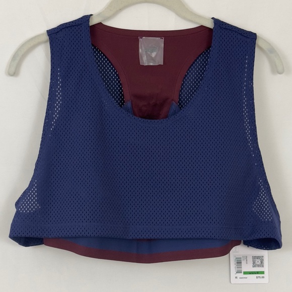 Puma - June Ambrose Dora Bra Patriot Blue with Burgundy Accent Trim Larg… - Picture 9 of 15